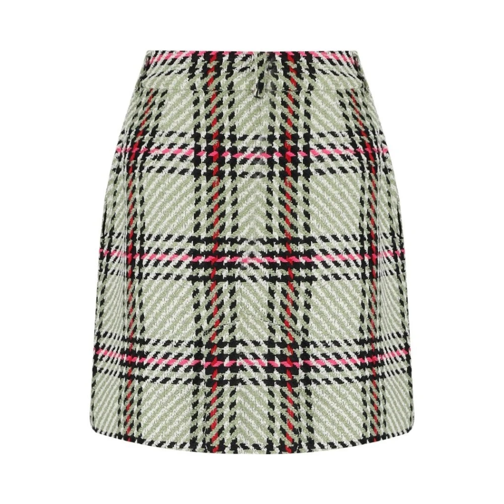 Essentiel Antwerp Geruite Graphics2 Groene Rok Green Dames