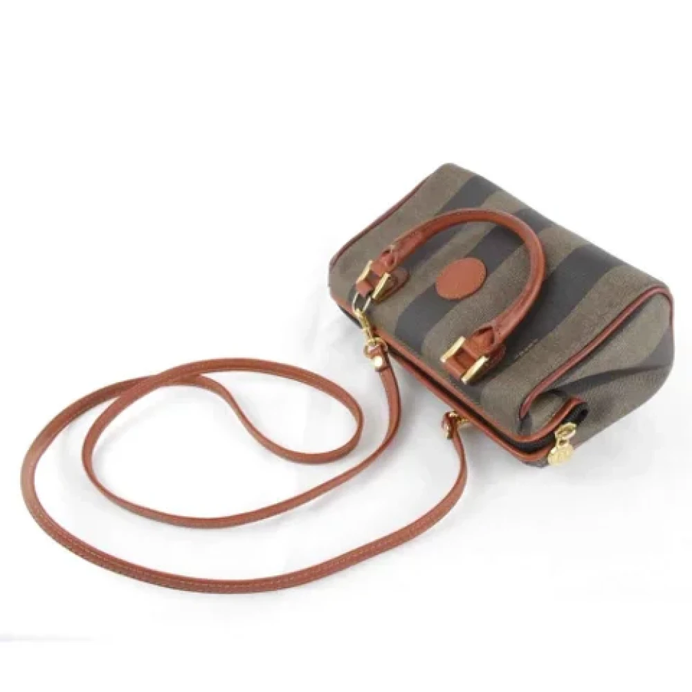 Fendi Vintage Pre-owned Canvas fendi-bags Brown Dames