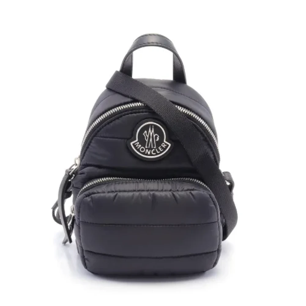 Moncler Pre-owned Canvas backpacks Black Dames