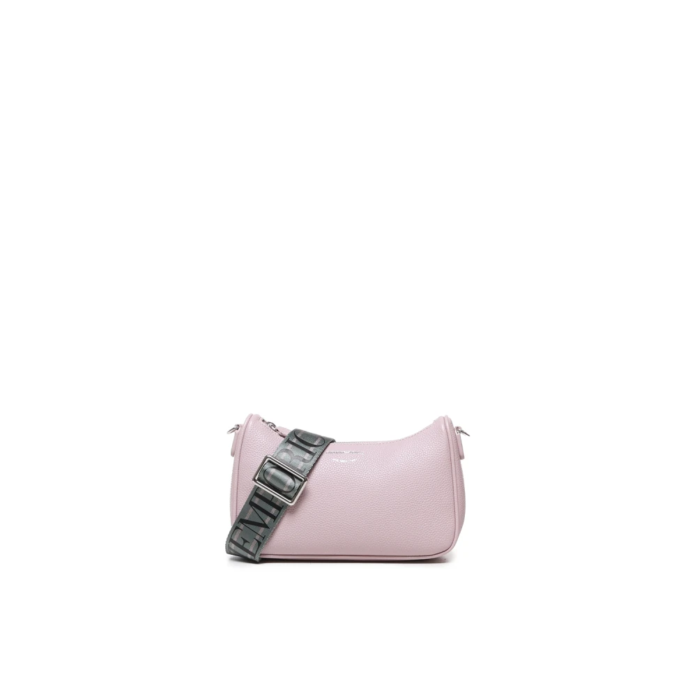 Emporio Armani Roze Tassen met Ritssluiting en Verstelbare Schouderband Pink Dames