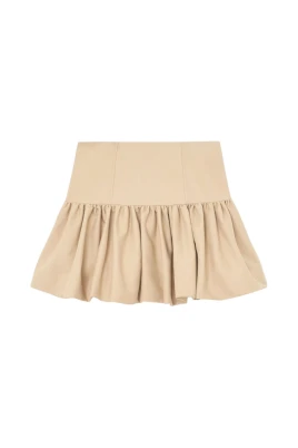 Double Cotton Mini Skirt