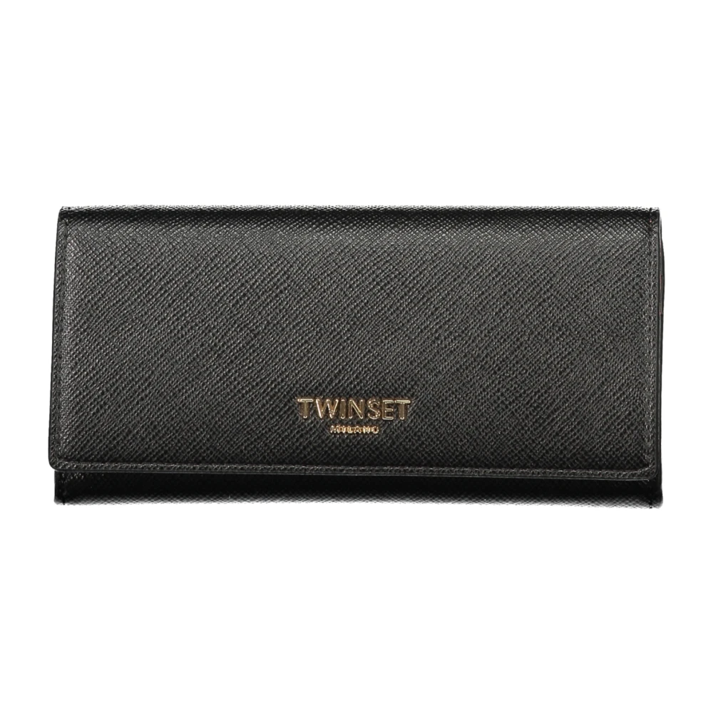 Twinset Black Polyurethane Womens Wallet - Image 3