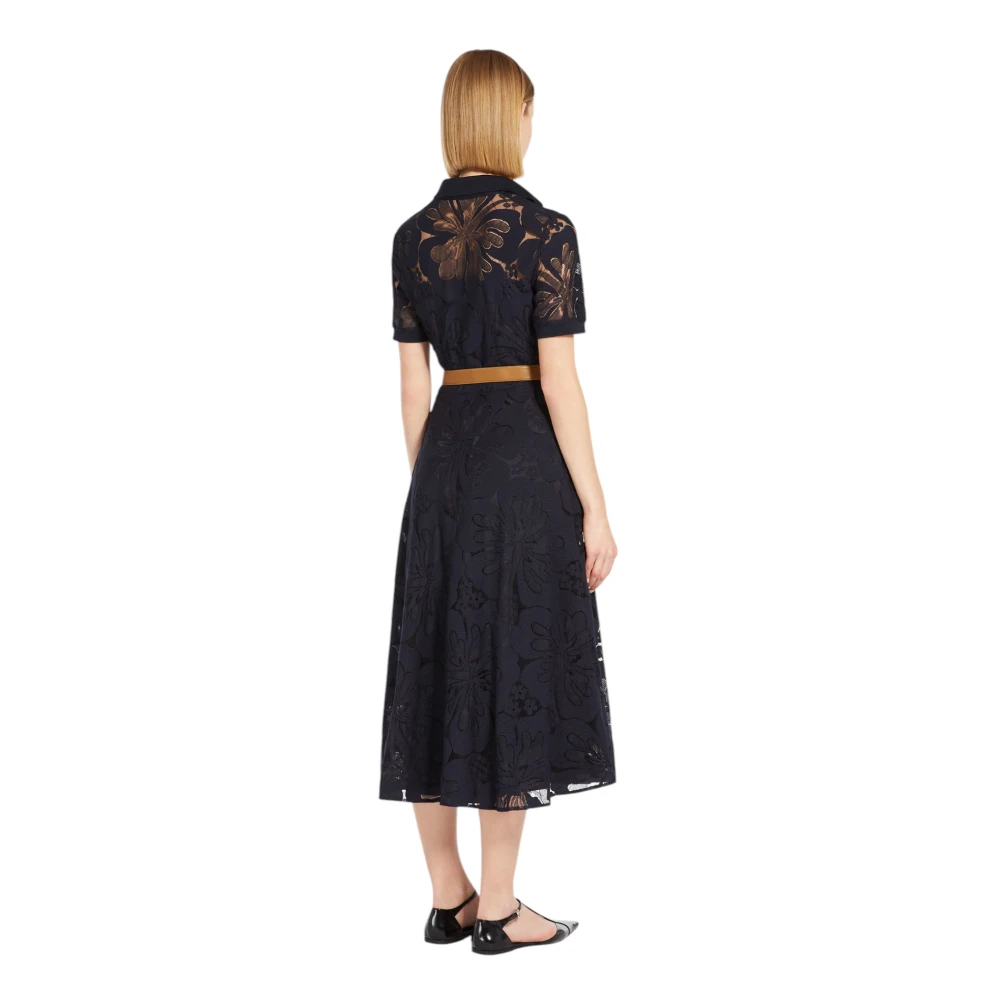 Max Mara Studio Elegante Jurk voor elke gelegenheid Blue Dames