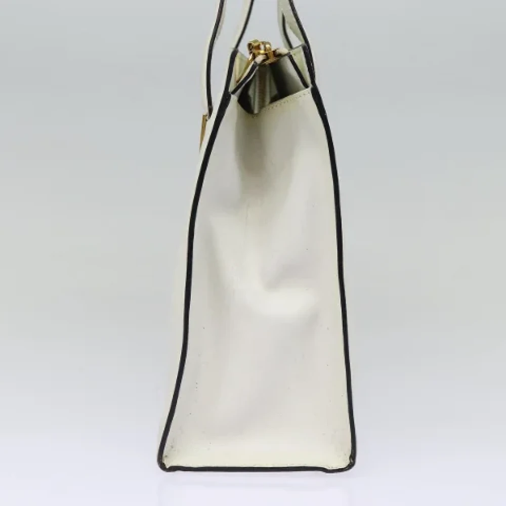 Celine Vintage Pre-owned Leather handbags White Dames