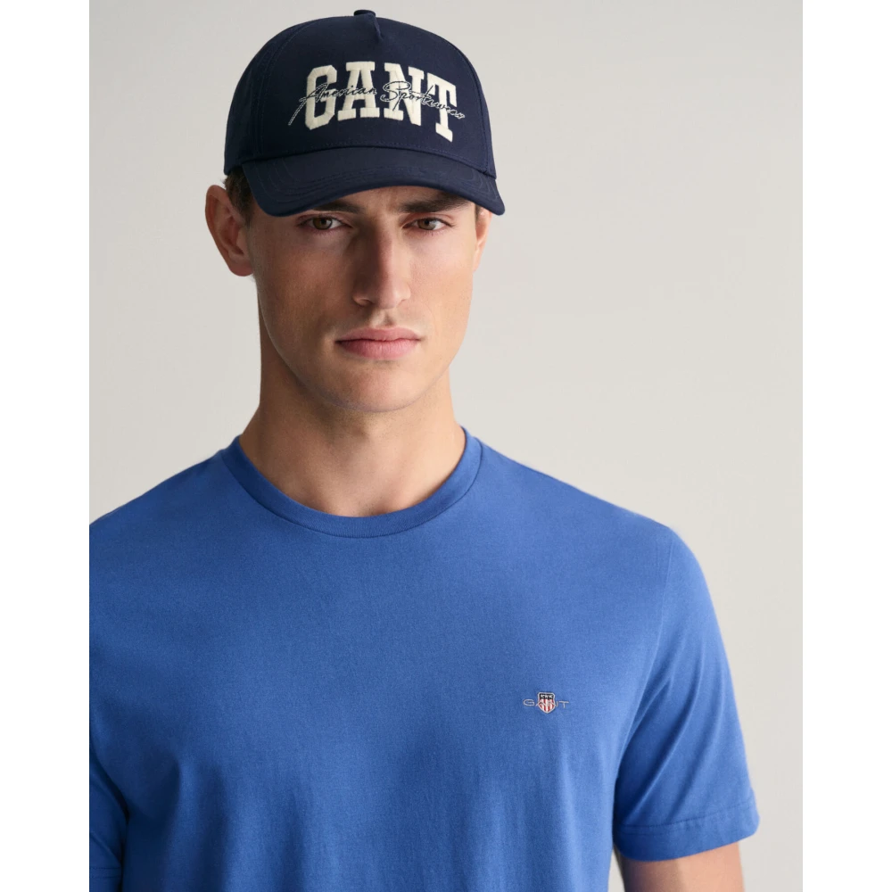 Gant T-Shirts Blue Heren