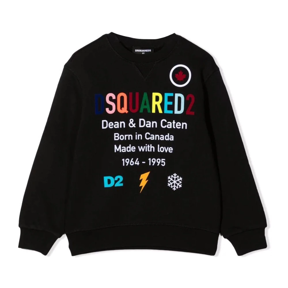 Dsquared2 Logo Print Sweatshirt Black, Pojke