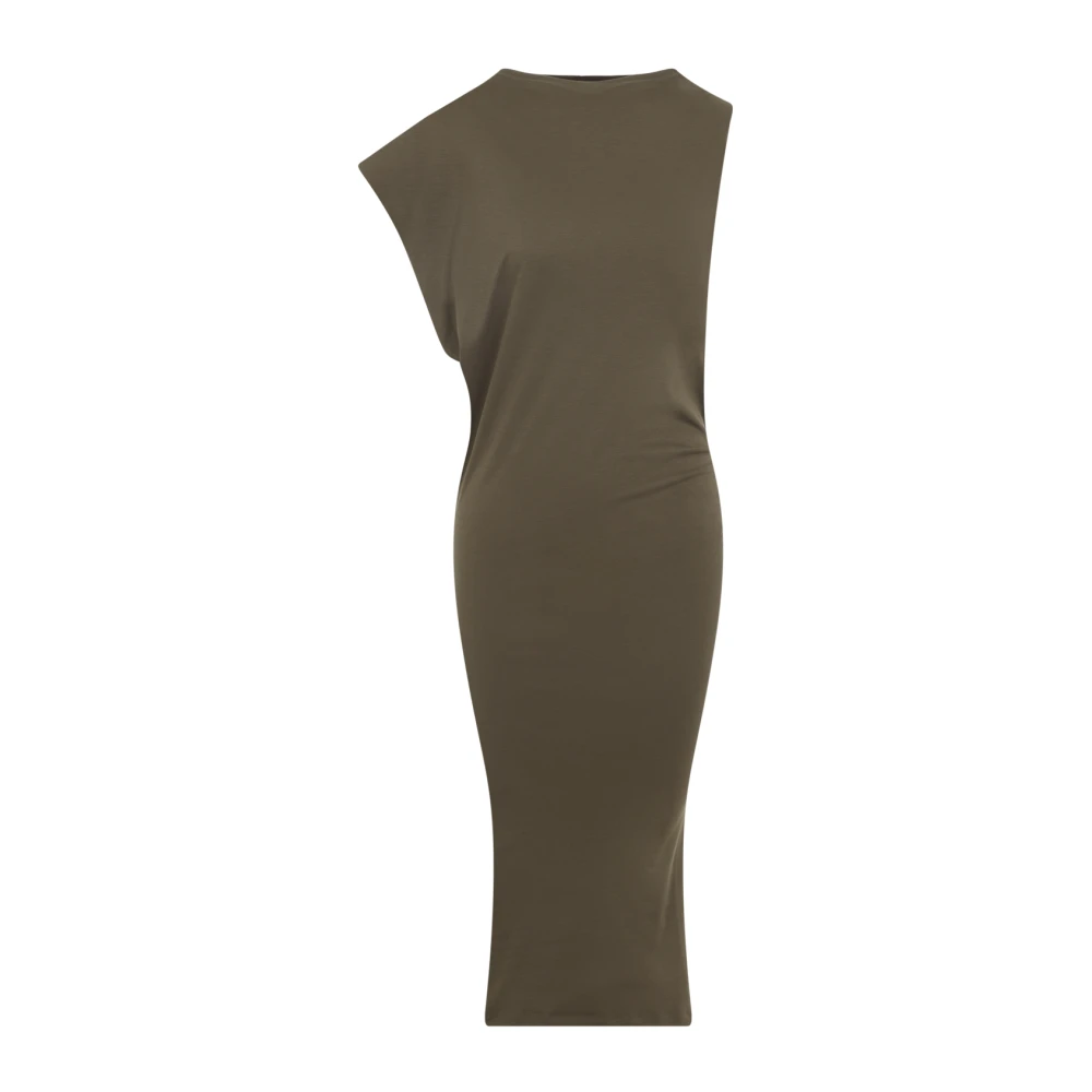 Jacquemus Green La Robe Drap Mini Dress - Female - Midi Dresses - S - Dresses