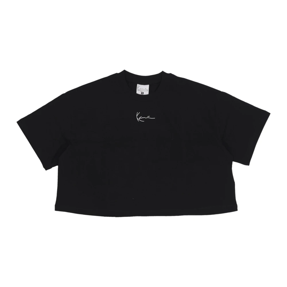 Karl Kani Essentiële Crop Tee Korte Mouw T-shirt Black Dames