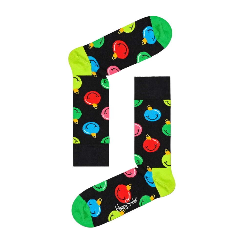 Happy Socks Kleurrijke Kerst Crew Sokken Multicolor Dames