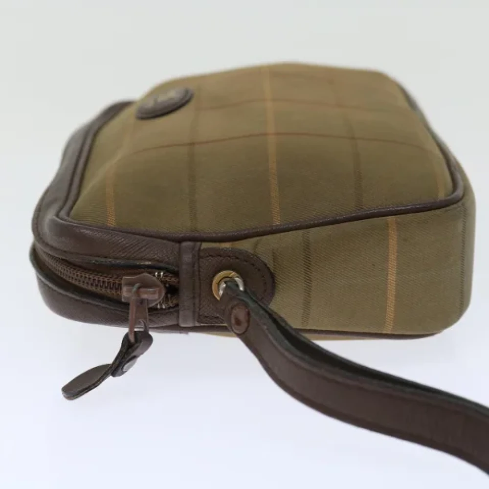 Burberry Vintage Pre-owned Canvas clutches Beige Dames