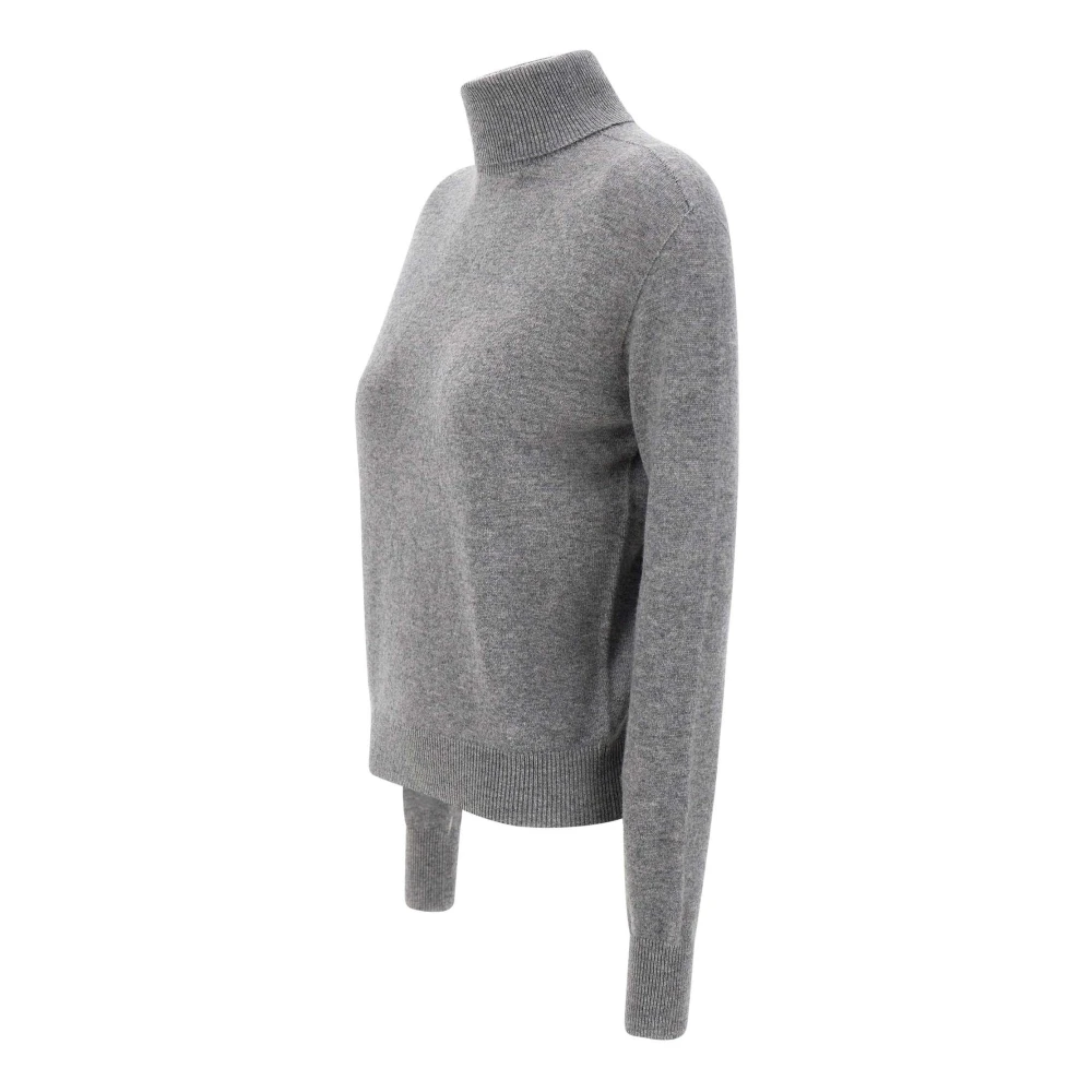 Kaos Wollen Coltrui Trui Grijs Gray Dames