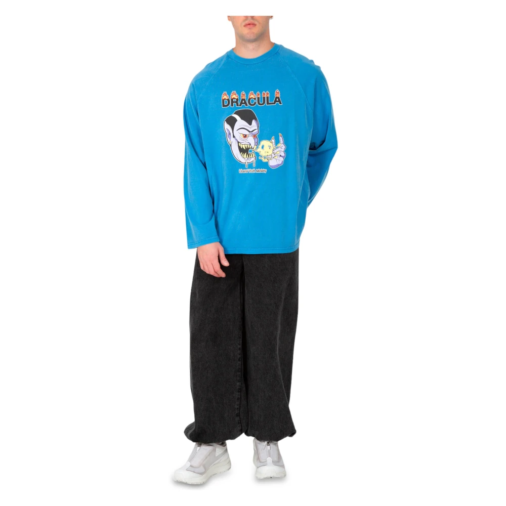 Liberal Youth Ministry Dracula Gewassen Tee in Blauw Blue Heren