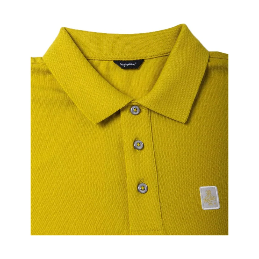 RefrigiWear Heren Katoenen Polo Shirt Yellow Heren