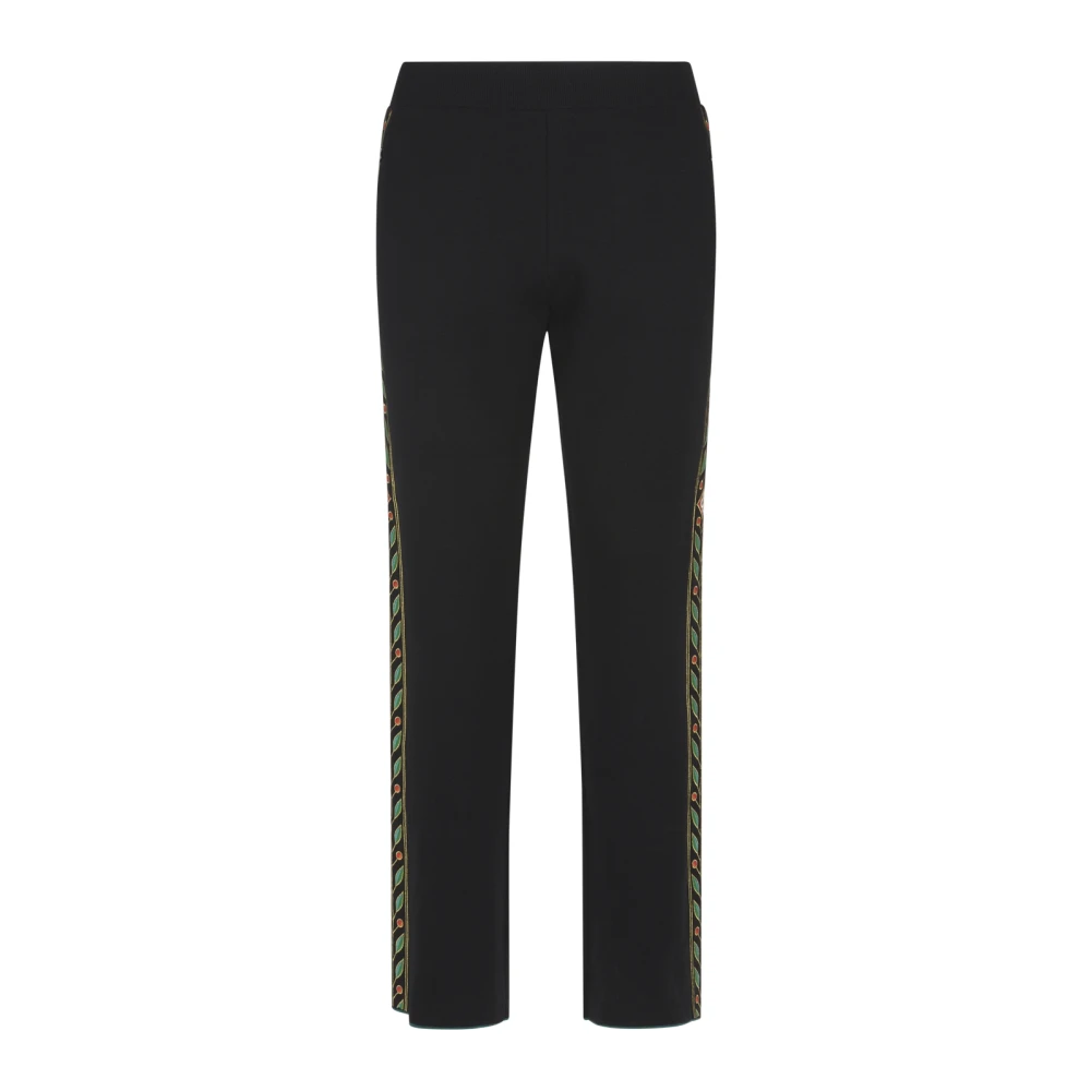 Casablanca Geborduurde Zwarte Broek Black Heren