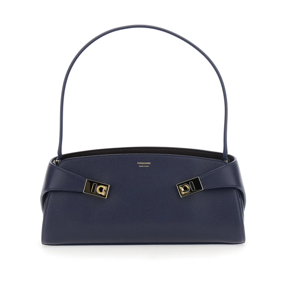 Ferragamo Donna Blu - Borsa A Spalla Hug - Bags - One Size