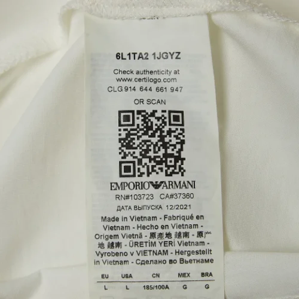 Armani Pre-owned Cotton tops White Heren