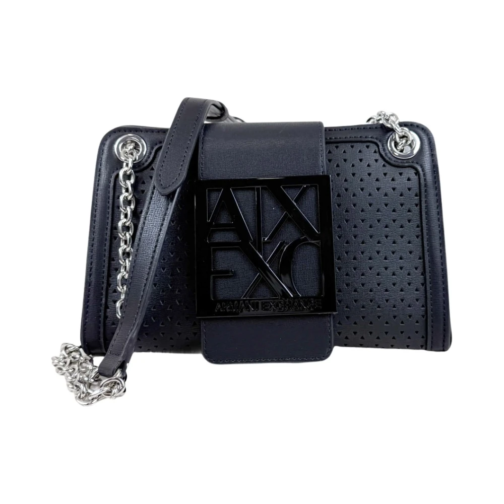 Armani Exchange Donna Blu Borse, Taglia Unica, New,