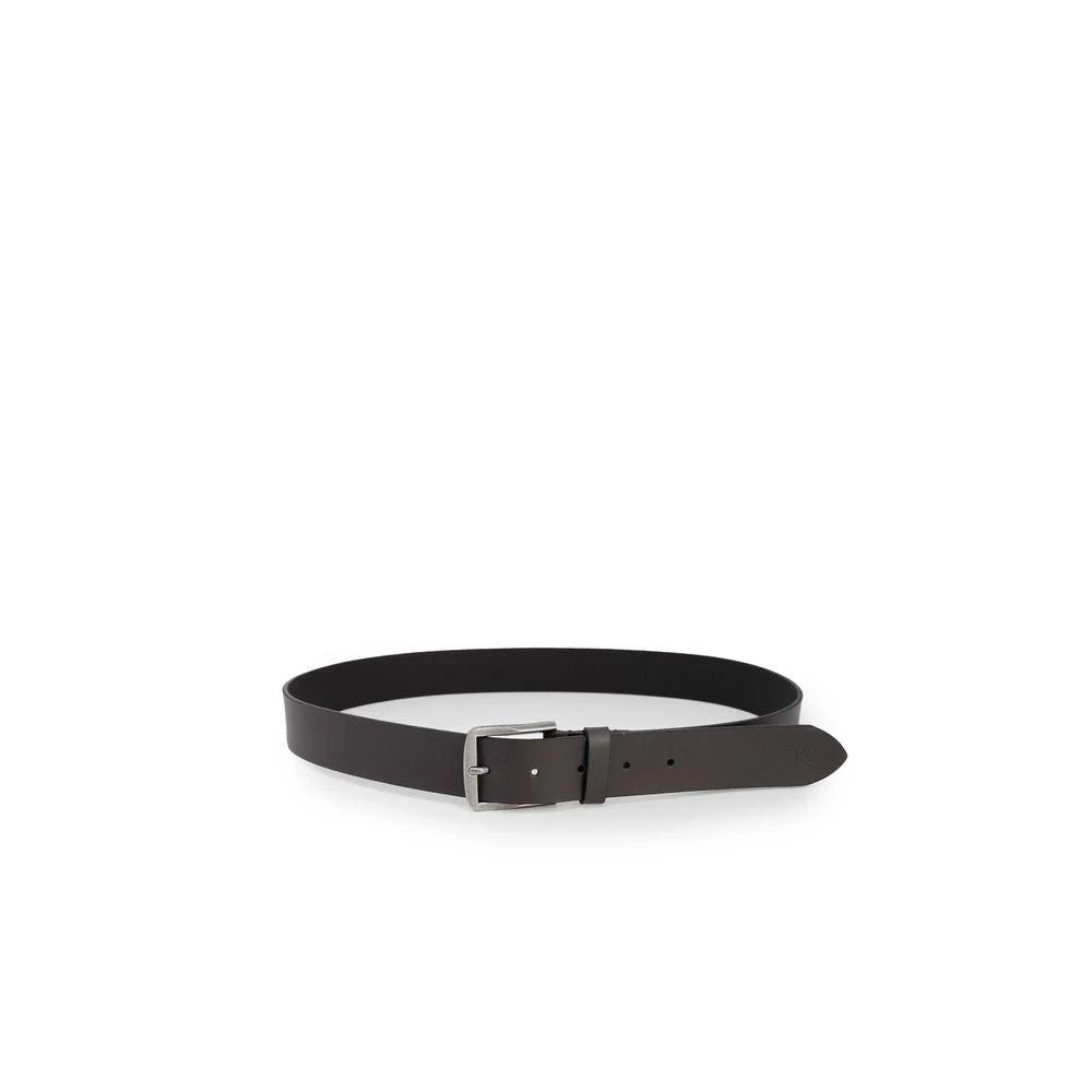 Calvin Klein Jeans Bruine Leren Riem voor Mannen Brown Heren