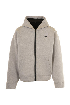 sweat-a-capuche-logo-gris
