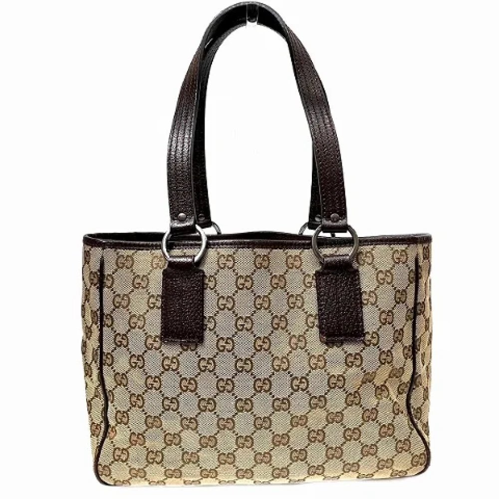 Gucci Vintage Pre-owned Canvas totes Brown Dames