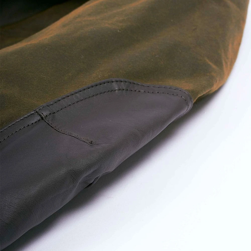 Barbour Gewaxte Katoenen Jas met Fluwelen Kraag Green Heren