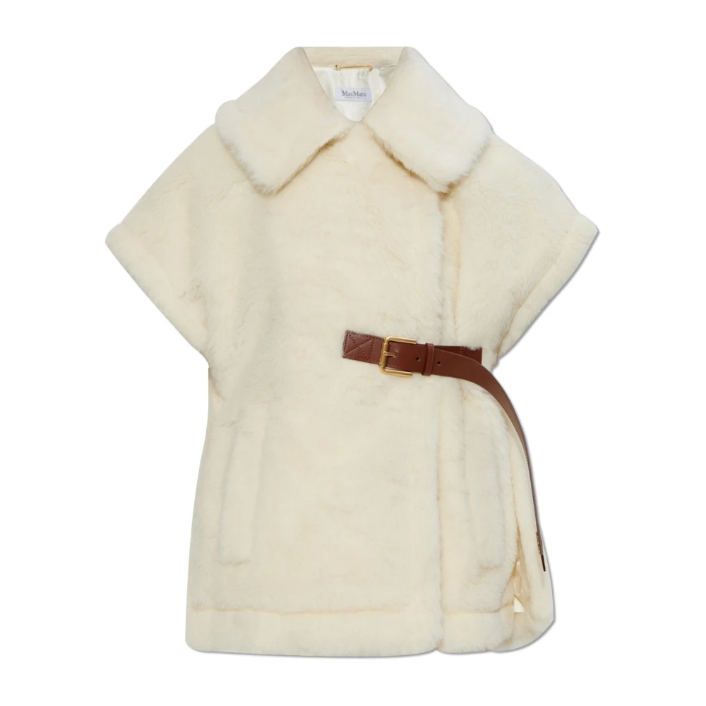 Max Mara Poncho met riem Beige Dames