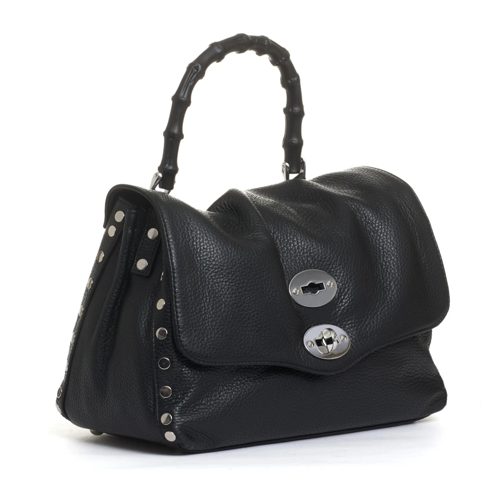Zanellato Bamboe Zwarte Crossbody Tas Black Dames