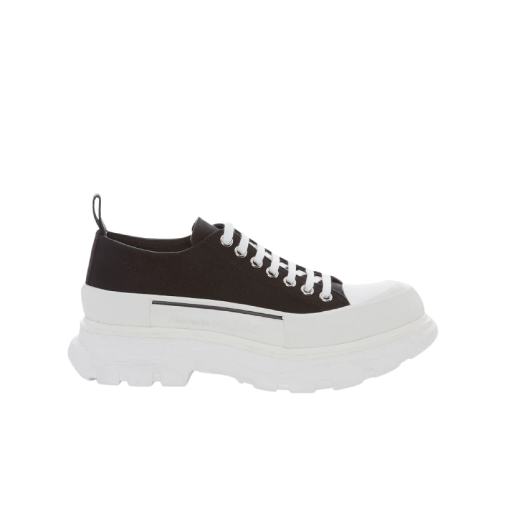 Alexander mcqueen Zwart-witte Tread Slick Veterschoenen White Heren