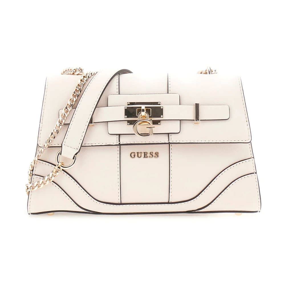 Guess Women's Pink Shoulder Bags, One Size, Compact Latona Mini Tote Stone