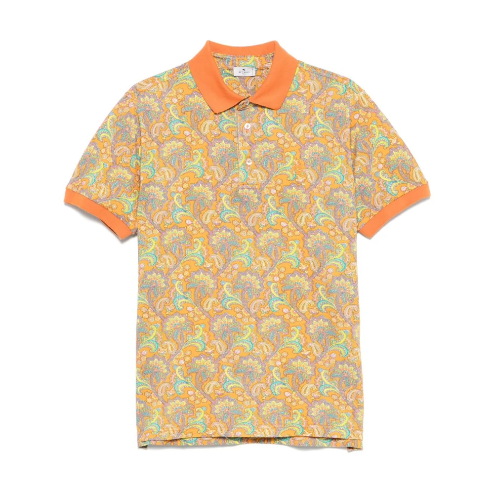 ETRO Rode Polo Roma T-shirts en Polos Multicolor Heren