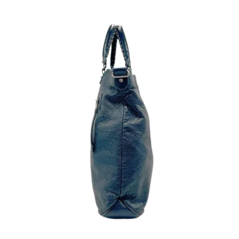 Balenciaga Vintage Pre-owned Leather balenciaga-bags Blue Dames
