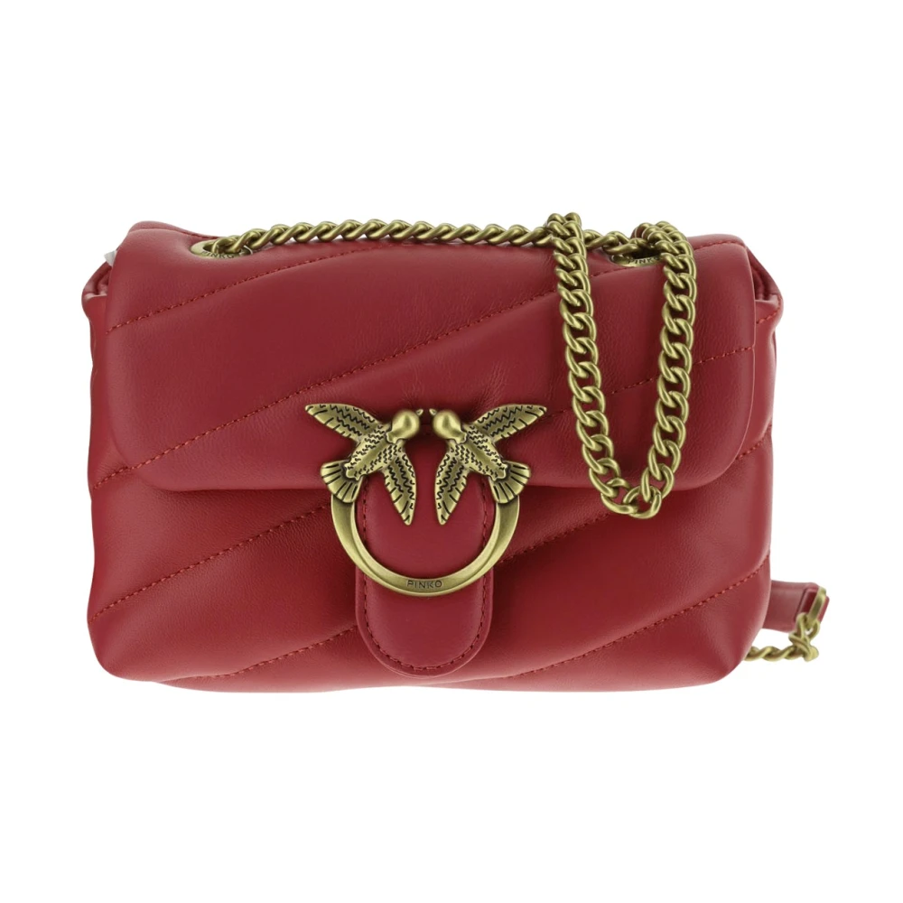 Pinko Donna Rosso Borsa A Tracolla Baby Love Bag Puff - Immagine 3