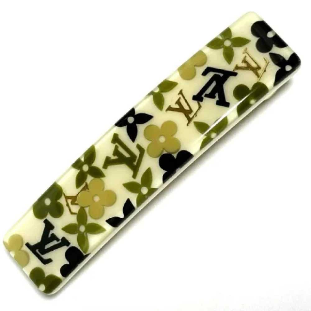Louis Vuitton Vintage Pre-owned Plastic hair-accessories Beige Dames