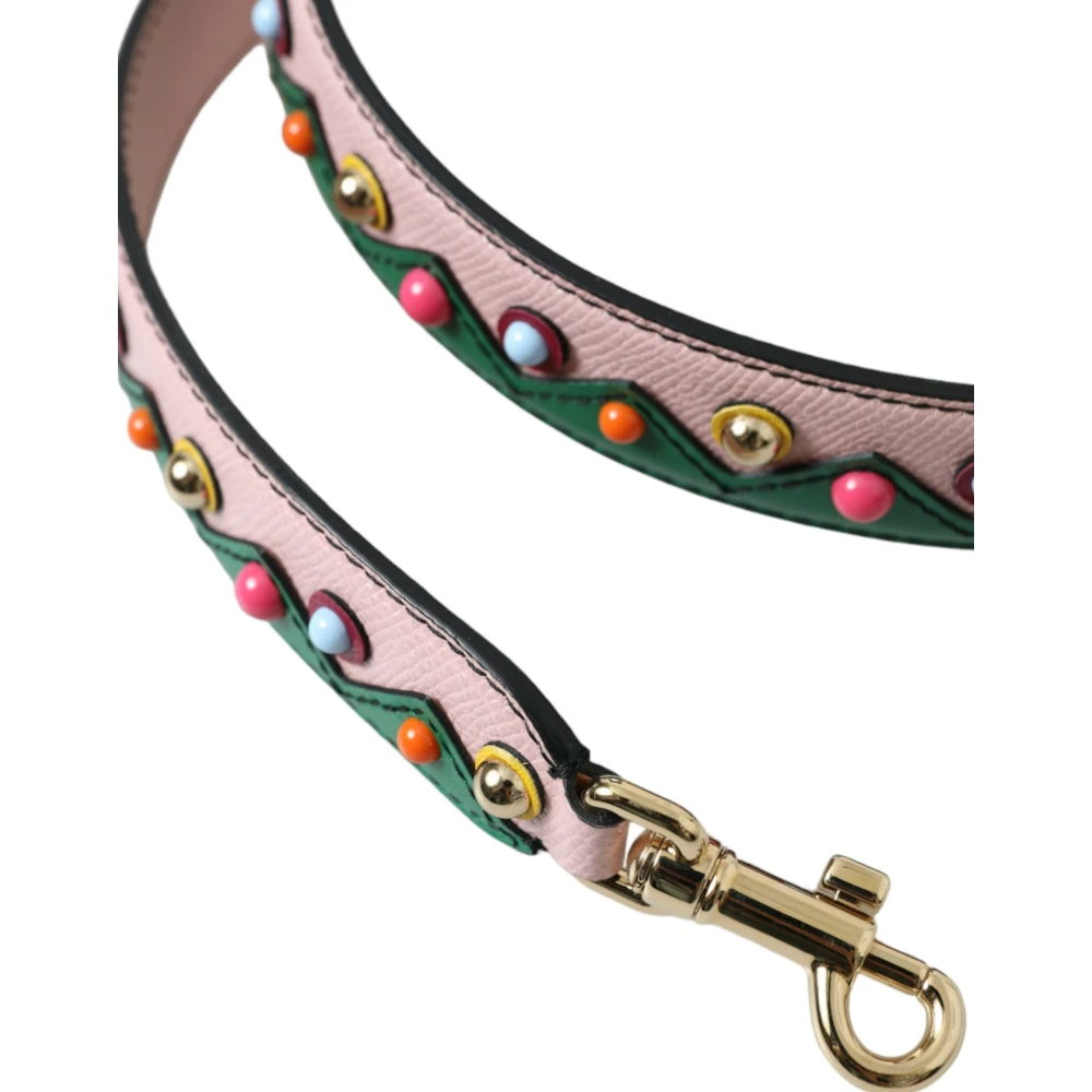 Dolce & Gabbana Rosa Leren Schoudertas Accessoire Multicolor Dames