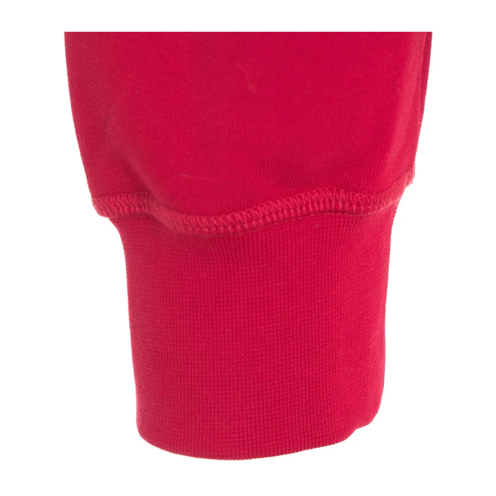 Dsquared2 Rode Logo Hoodie Ss25 Red Heren