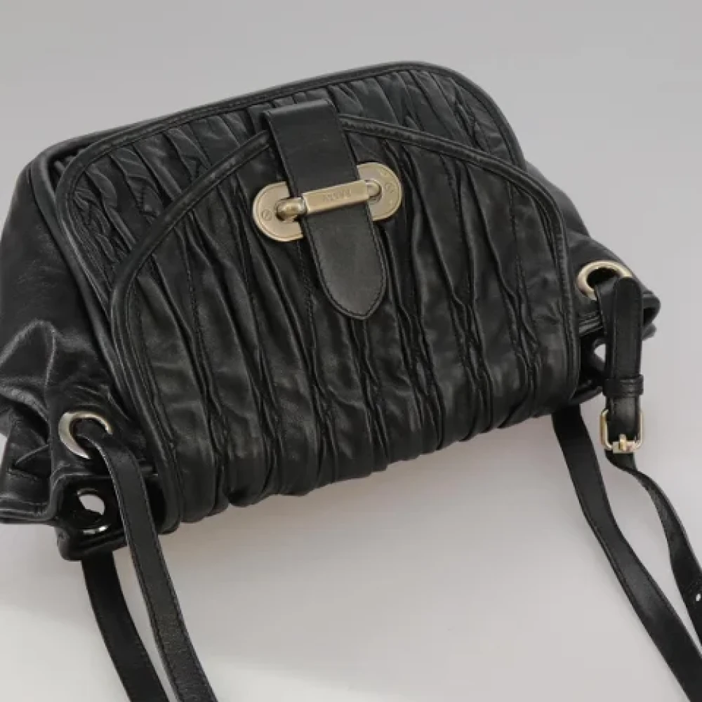 Bally Pre-owned Leather shoulder-bags Black Dames