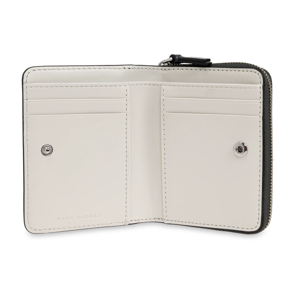 Marc Jacobs Leren portemonnee Green Dames