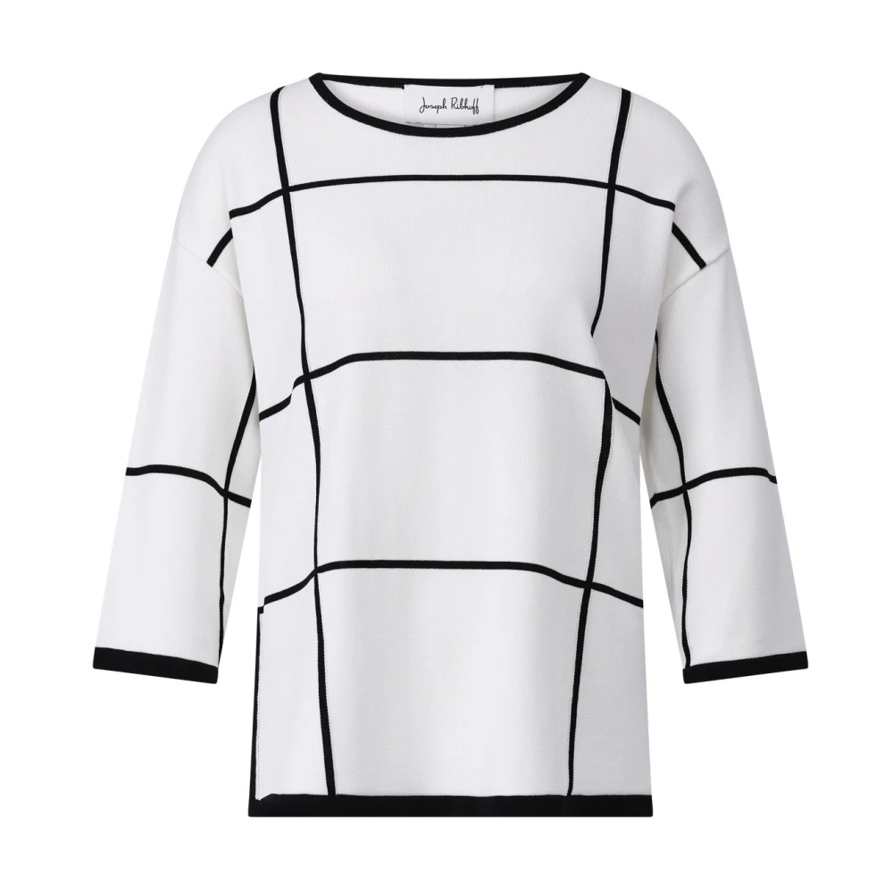 Joseph Ribkoff Casual 3 4 Mouw Shirt White Dames