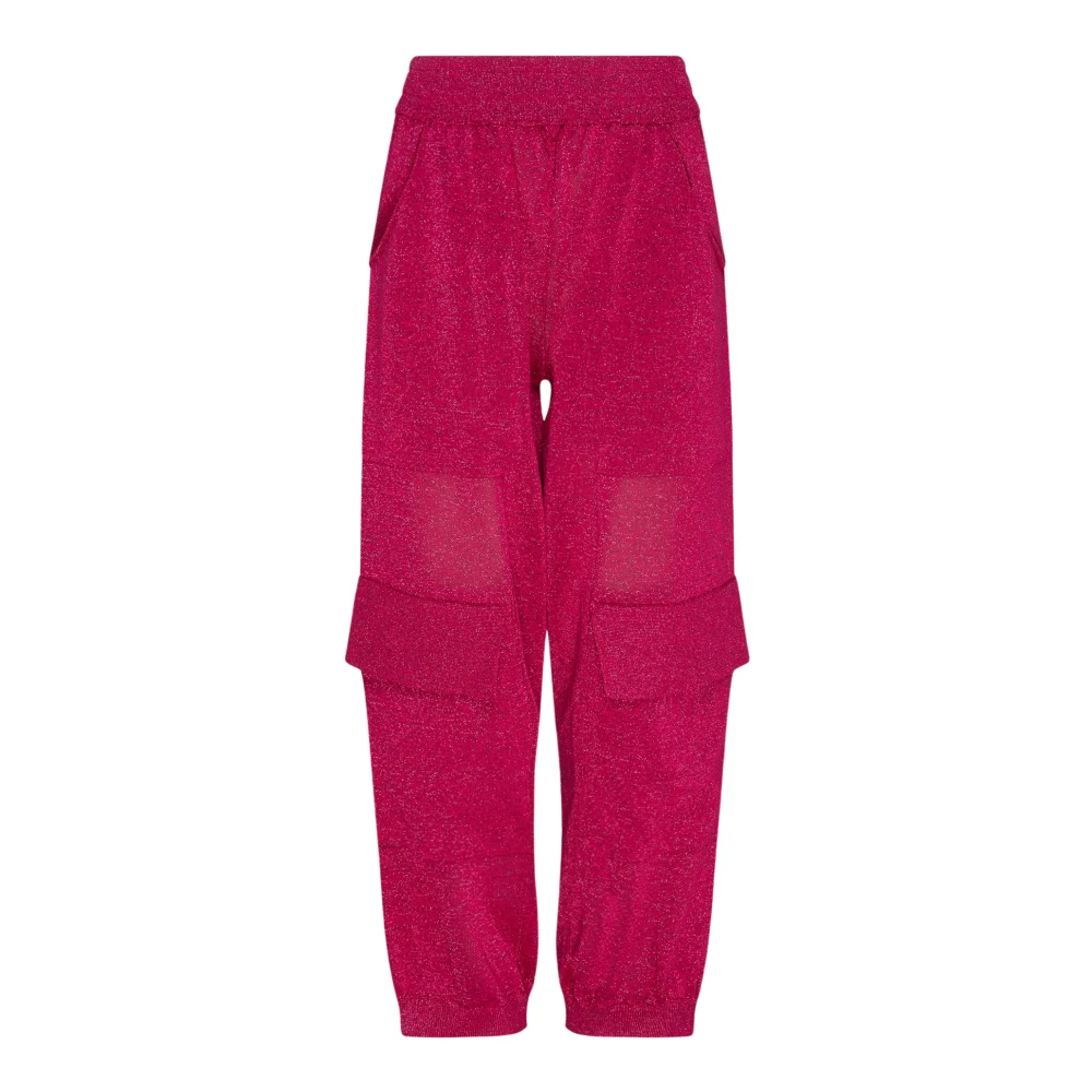Circus Hotel Fuchsia Cargo Broek met Lurex Pink Dames