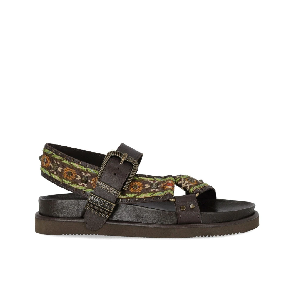 Ash Brown Flat Sandals, Female, 6 Uk, Unica Flat Sandal