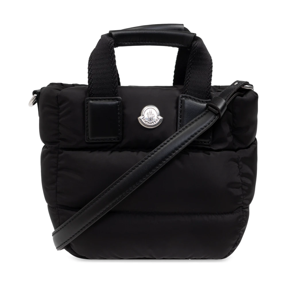 Moncler Zwarte Schoudertas met Ritssluiting Black Dames