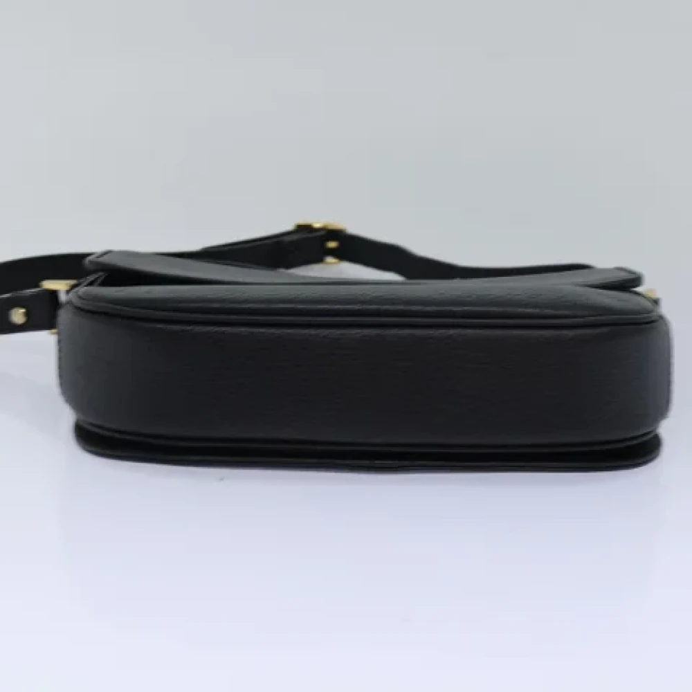 Burberry Vintage Pre-owned Leather shoulder-bags Black Dames