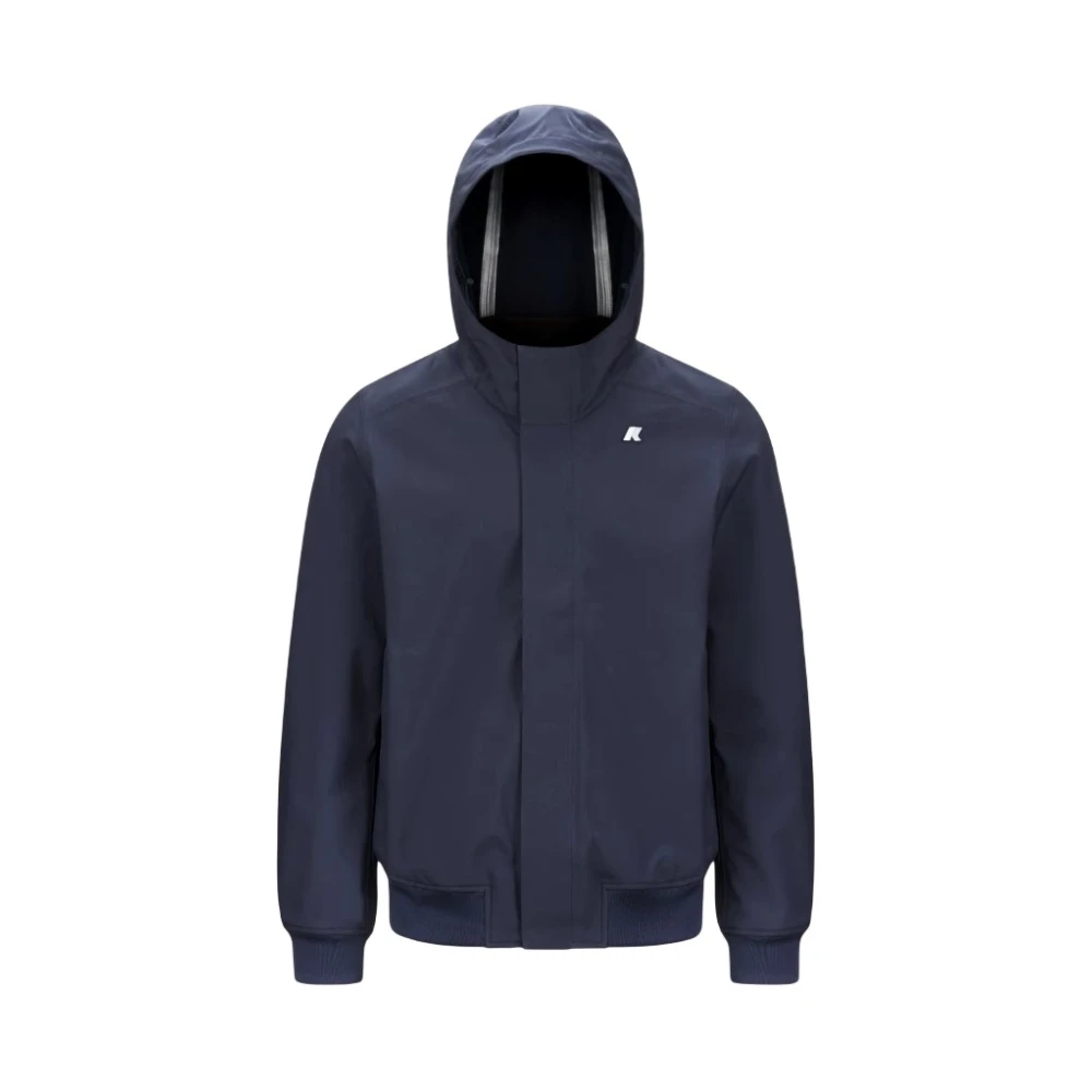 K-Way Uomo Blu Giacche, S, New,