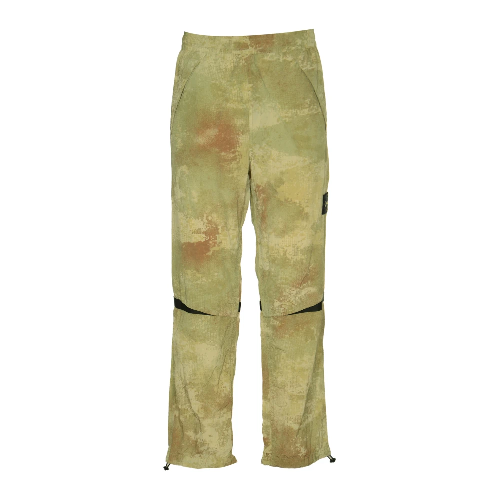 Stone Island Camouflage Track Pants met Compass Badge Multicolor Heren