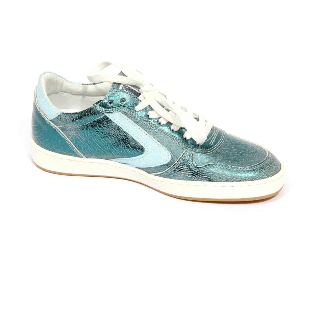 Valsport 1920 Gescheurde leren lamé schoen in Dames Schoenen Blauw
