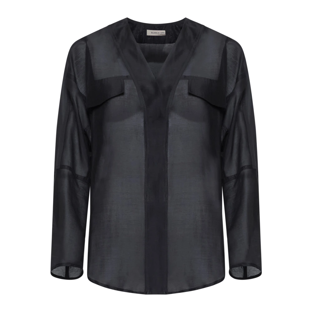 Blanca Vita Stijlvolle Overhemden Collectie Black Dames