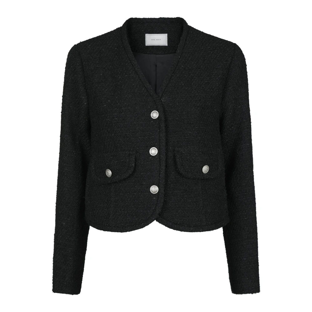 NEO NOIR Boucle Jacket Zwart Black Dames