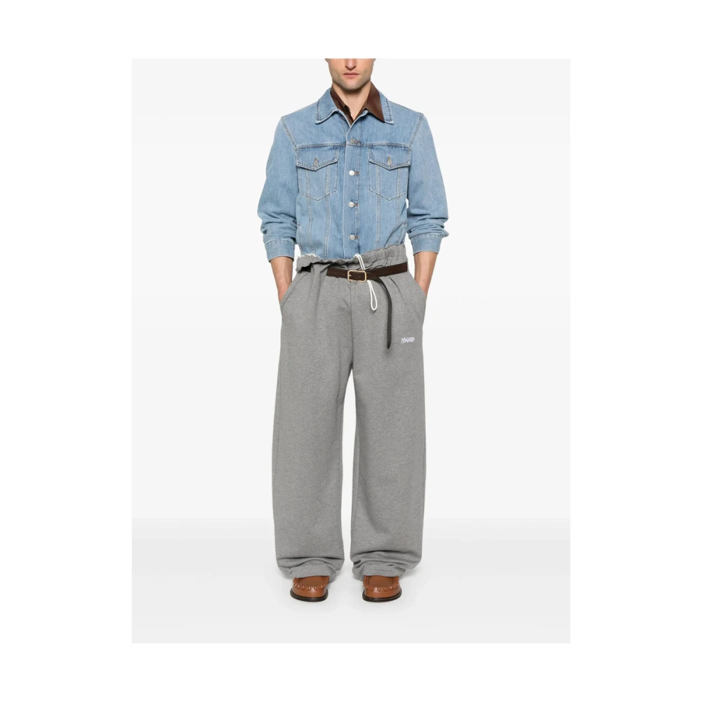 Magliano Grijze Elastische Shorts met Trekkoord in de Taille Gray Heren
