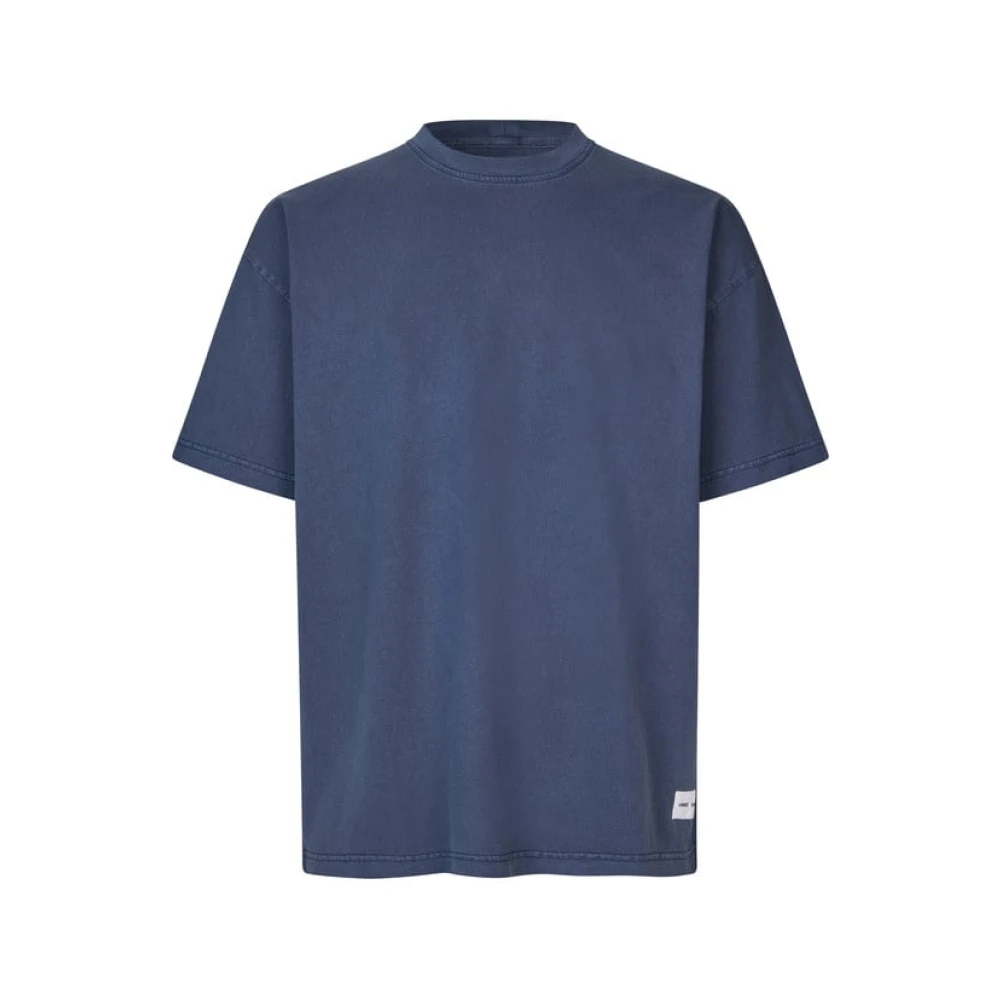 Samsøe Modern Scandinavische Stijl Pigment T-shirt Blue Heren