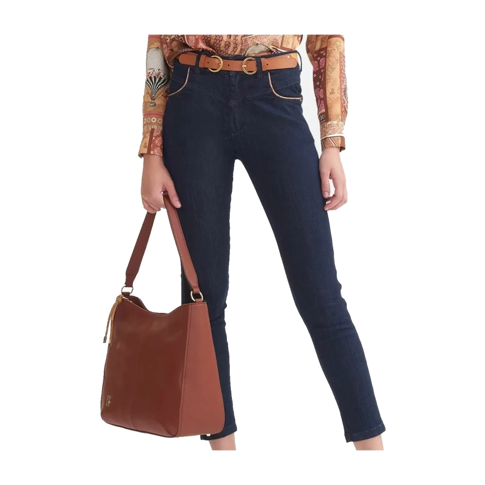 Alviero Martini 1a Classe Slim Fit Denim Jeans Blue Dames